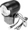 LED Dynamo Fahrradlicht 30 LUX mit Lichtautomatik, Standlicht und StVZO Zulassung, Fahrradlampe, Fahrrad Frontlicht, Fahrradleuchte vorne, Scheinwerfer, Schwarz