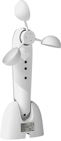 Capteur solaire Outsunny Capteur de vent électrique Station météo Capteur extérieur Capteur de vent Capteur solaire Capteur radio pour stores extérieurs Stores à bras articulés