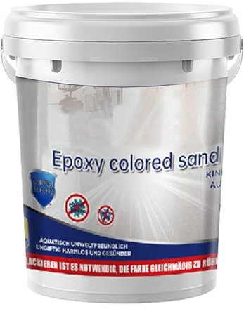 Epoxifärg för golv - färgad sand epoxifärg för golv | vattentät halkfri vattenhalk självnivellerande med sand för och utomhus