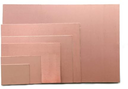 Enkelsidig glasfiberkopparpläterad laminat universalversion PCB-produktionskretskort elektroniskt kretskort(2pcs 7x10cm)
