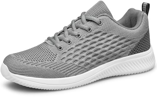 Raoendis Mens Trainers Running Shoes Walking Sneakers, Lightweight Sports Sneakers Comfortable Mesh Athletic Fitness Tennis Shoes