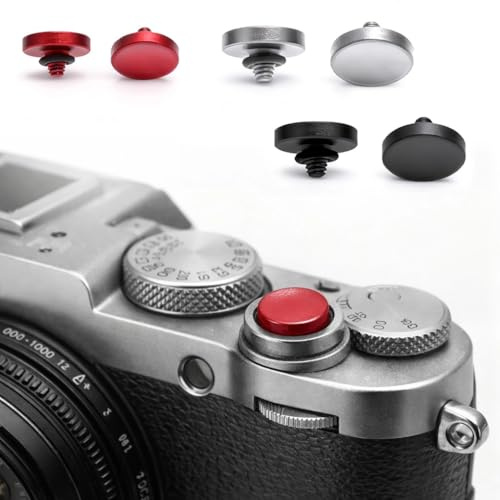 Uppsättning av 3 Utlösningsknappar, Utlösare Aluminiumlegering Konkav Utlösningsknapp Kamera Slutare Knapp Kompatibel med Fujifilm XT5 X100VI XT50 X-Pro3 Kompatibel med Nikon ZF DF