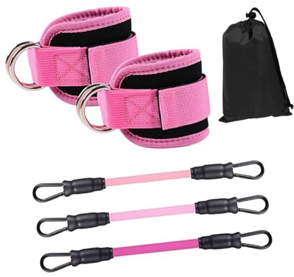 wueiooskj Bandas de resistencia para tobillos con niveles de resistencia ajustables para rutinas ejercicios fitness personalizables para una mayor efectividad. Bandas tobillo para correas glúteos y