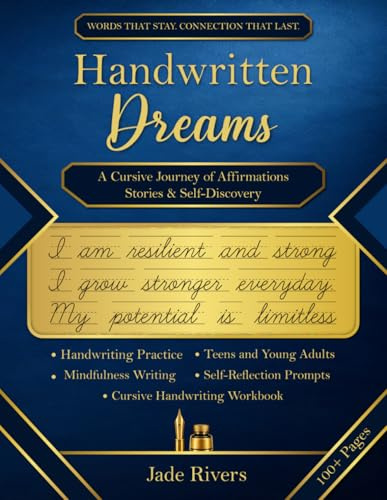 Handwritten Dreams: A Cursive Handwriting Practice Workbook of Affirmations, Stories and Self-Discovery