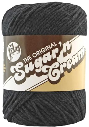 Lily Sugar 'N Cream Yarn-70.9g- Black