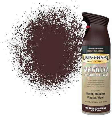 Rust-Oleum 400ml Universal Metallic Spray Paint Aerosol - Oil Rubbed Bronze