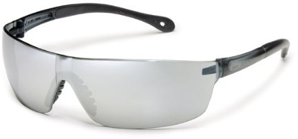 Gateway Safety 448M StarLite Squared Ultra-Light Safety Glasses, Silver Mirror Lens, Gray Temple (Pack of 10)