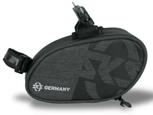 SKS GERMANY Traveller Click 800 Sacoche de vélo pour vélos de Trekking et de Ville, Accessoires de vélo (Sacoche en Tissu Hydrofuge, Poches intérieures Pratiques, Fermeture par clic, Volume: 0,8 l)
