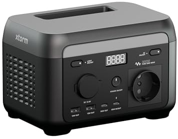 Xtorm Powerstation portátil 200W Batería portátil con 1 CA, 2 puertos USB-C y 1 puerto de 12V, para acampar, cortes de energía y emergencias