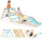 Montessori Indoor Playset: 7-in-1 Climbing Frame with Slide, Arch & Mat for Toddlers and Children (1-3 Years) (Blue)
