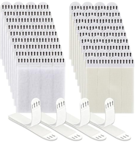Picture Hanging Strips Heavy Duty 36 Pairs Double Side Hook Loop Large Mounting Tapes Photo Frame Canvas Hanger Wall Stickers Damage-Free Removable Adhesive Strips No Nails for Posters Signs Mirrors