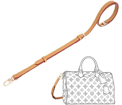 MMDOCO Vachetta - Correa de hombro para bolso Pochette Metis, Toiletry Pouch 26, Alma, Speedy B, correa de cuero de alta calidad para cambiar de bolso, correa de hombro (color aguette)