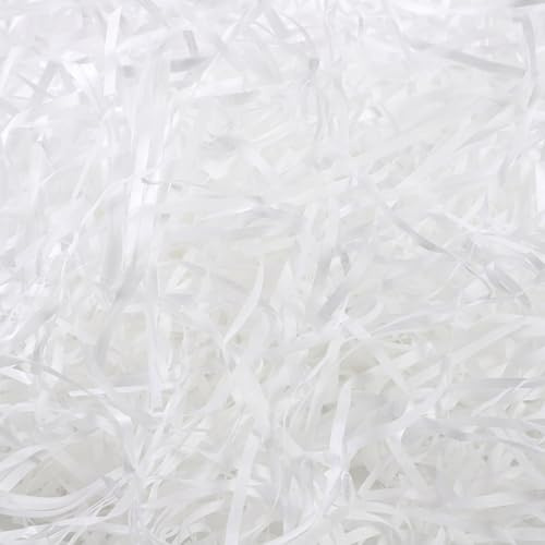 100g White Shredded Tissue Paper for Gift Boxes Hamper Filling(White) | Hamper Stuffing Packaging Filler for Birthdays Anniversaries Christmas Paper Shred Party Baby Shower Graduation Housewarming