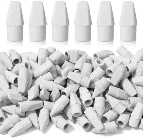 Mr. Pen- White Pencil Top Erasers, 120 pcs, Eraser Caps for Pencils, White Pencil Head Erasers for Pencils Tops