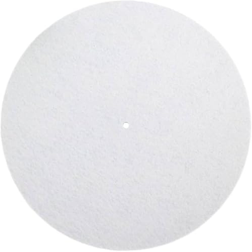 Twist4 Slipmats Plattentellerauflage aus Filz für LP Vinyl Schallplatten - twist4® (weiß, 1 Stück)