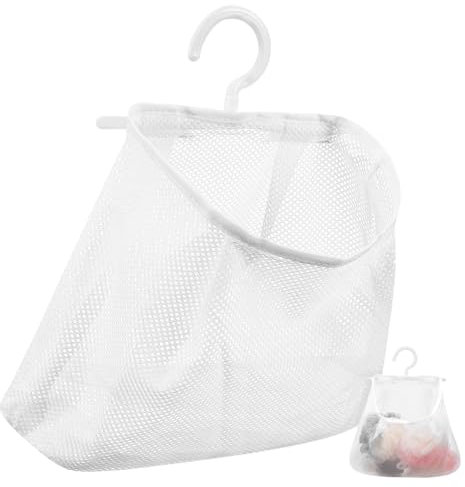 Didiseaon Borsa Portaoggetti per Molletta da Bucato Borsa Rete per Cucina e Bagno Lavabile e Resistente Gancio Rotante per Riporre Mollette