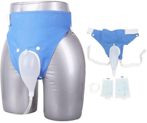 Borsa per urina indossabile 1000 ML 2000 ML Cintura Pantaloni per incontinenza Urina Collettore di urine con condotto catetere pipì per uomini anziani costretti a letto