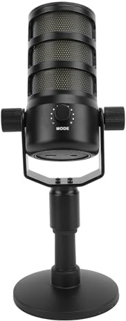 KIMISS Microphone de Jeu USB pour PC, Capteur de Son Clair, Volume Réglable, Micro à Condensateur HiFi avec Lumière Colorée Muette pour Le Streaming, Microphone Podcast, Streaming en Direct Réécrit