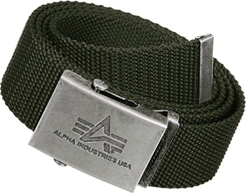 Alpha Industries Heavy Duty Belt 4 cm Unisex Gürtel Olive