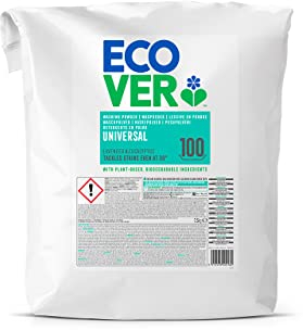 Ecover Universal Waschpulver Konzentrat Lavendel (7,5 kg / 100 Waschladungen), Vollwaschmittel mit pflanzenbasierten Inhaltsstoffen, Waschmittel Pulver für saubere Wäsche ab 30°C