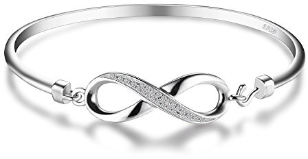 JewelryPalace Oändlighetsarmband För Damer, Silver 925, Oändlighetssmyckesset För Kvinnor, Armband Med Oändlighetstecken För Flickor, Mammaarmband Med Zirkonia För Flickvän