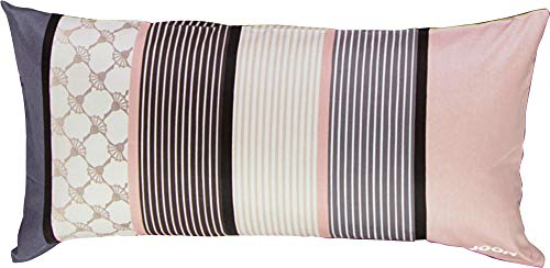 Joop! Bettwäsche Cornflower Stripes deep Rose Kissenbezug einzeln 40x80 cm