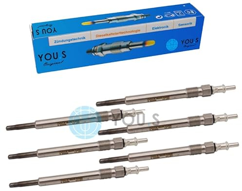 6 Stück YOU.S Original Glühkerzen Länge: 131,0 mm Spannung: 11,5 V - 0011594201