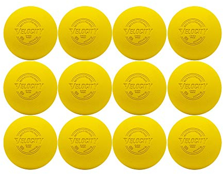 Velocity Lacrosse-Bälle, 12 Stück, Yellow.