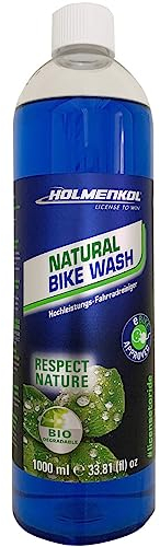 Holmenkol Natural Bike Wash Fahrradreiniger 1L - Biologisch abbaubares Reinigungsmittel für alle Fahrradtypen, Löst kraftvoll und schonend jeden Schmutz von Oberflächen und Rahmenmaterialien