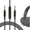 Geekria QuickFit Cable de Audio con Micrófono Compatible con Sony WH-1000XM5 XB910N CH710N MDR-XB950BT Auriculares,3.5mm Cable Estéreo de Repuesto con Micrófono en línea y Control de Volumen(1.2m)