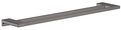 hansgrohe AddStoris Toallero de baño doble, cromo negro cepillado, 41743340