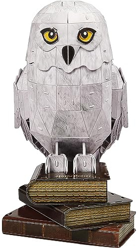 4D Build - Puzzle 3D de Harry Potter del Popular búho de Nieve Hedwig Hecho de cartón, 118 Piezas, para Fans de Harry Potter a Partir de 12 años