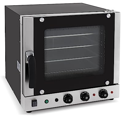 MBH - Forno a convezione professionale VAPOR + GRILL 4 vassoi 435x315 mm per ospitalità. Forno elettrico industriale per bar, ristorante, pasticceria e pasticceria.