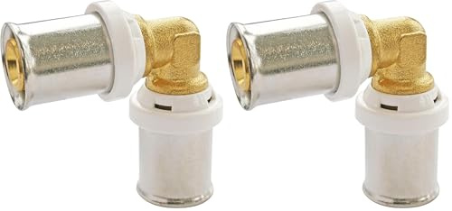 SOMATHERM FOR YOU, Coude à sertir pour tube multicouche Ø16 - Raccord coudé à 90° multiprofil U, H, TH - Installation facile, conforme norme NF 545, étanchéité sécurisée