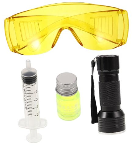 Gatuida 1 Jeu Détecteur De Fuite De Climatisation Colorant Pour Fuite D'huile Kit De Pour Fuite D'huile Moteur Kit De Détection De Fuite De Colorant à L'huile Plastique