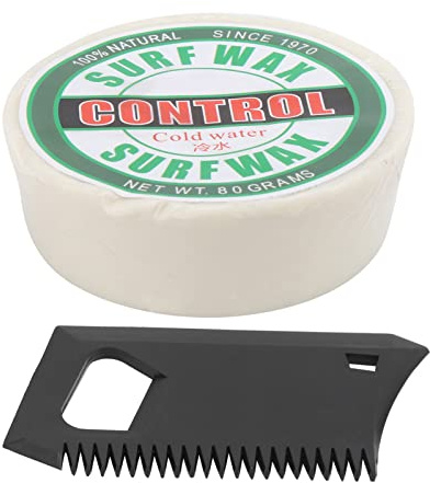 Culnflun Portable Antislip Paraffin Surf Skateboard Wax Surfing Board Accessory with Wax Comb MultiTemperature Base Wax for Surfing Skimboarding and Skateboarding (Cold water wax)