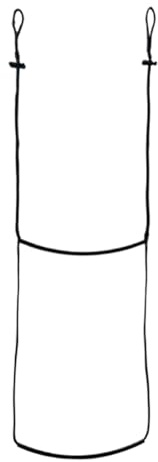 Weldphur Cuerda de escalada de árboles, escalera de cuerda de escalada de dos escalones de 5 pies, correa ligera tejida a mano con hebillas de cadena de margaritas ajustables, para aventura al aire