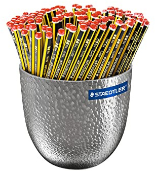 Staedtler Noris Bleistift HB Display Blumentopf, 144 Stück