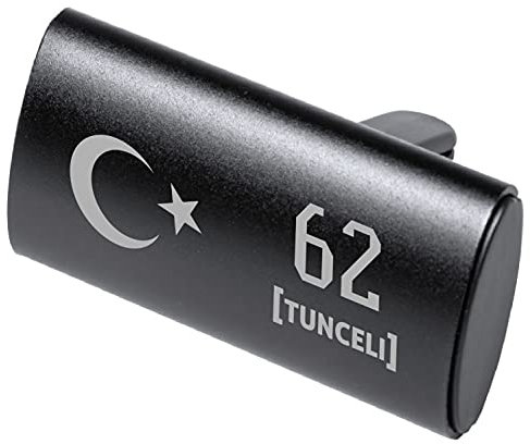 Auto Logo Parfüm Lufterfrischer Türkei Flagge Duft Spender Auto Emblem Duftspender Auto Entlüftungs-Parfüm Klimaanlage, Geruch Entfernen, Araba Kokusu Parfüm 62 Tunceli
