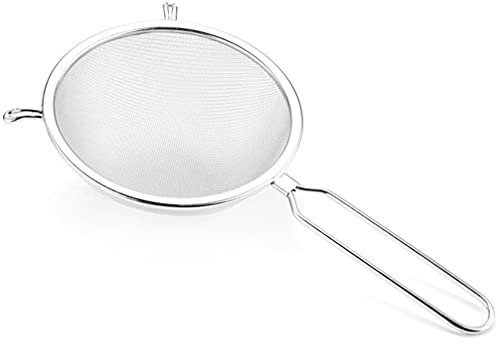 Colander Spoon Soy Metal Spoons Noodles Colander Strainer Scoop Noodles Strainer Frying Strainer Skimmer Spoon Fine Quinoa Pasta Chinois Strainer Seive Flour Net Colander Binaural