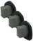 vhbw 3x Filtro compatible con Rowenta Dual Force 2-in-1 RH6737, RH6737WH, RH6751 aspiradora - Filtro de suciedad, unidad de filtrado