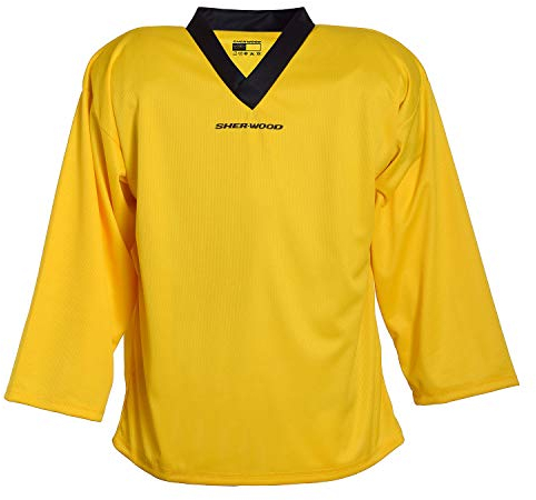 Sherwood Erwachsene Trainingstrikot Sher-Wood Practice Jersey, Gelb, L