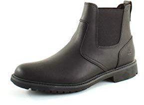 Timberland Stormbucks Chelsea - Stivali Uomo, Nero (Black Smooth), 42 EU