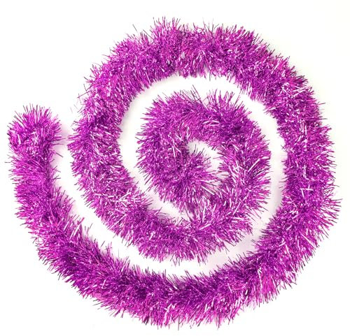 Brinny Lot de 5 Brillant Guirlandes Décoration pour Arbres de noël 2m Longue Christmas de Mariage Anniversaire Fête - Rose