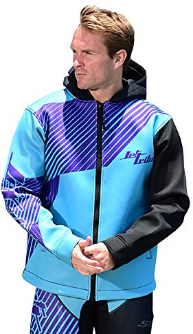 Jettribe Hooded Oversized Neoprene Winter Jacket | Hyper Series - Waterproof & Windproof Jet Ski Tour Coat | Ideal for Jet Skiing, Sailing, Fishing & Cold-Weather Sports | Unisex, Insulated for Warmth