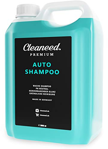 Cleaneed Premium Autoshampoo mit Wachs 3L zum Nachfüllen – Made in Germany – pH-Neutral, Rückstandsfrei, Schonende Reinigung, Starke Schaumbildung