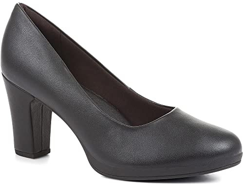 Pavers Womens High Heel Court Shoes Black Size 6