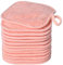 BloomSesame Abschminktuch aus Mikrofaser - Wiederverwendbar Mikrofaser Gesichtsreinigungstuch - Make-Up Entferner Tuch Orange （13x13cm 12 Stück）
