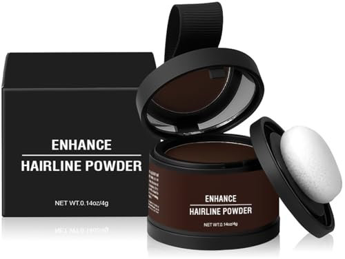 Polvo de raíz, polvo para rellenar huecos de pelo, polvo para el cabello resistente al sudor para ocultar las raíces (marrón oscuro, 1)