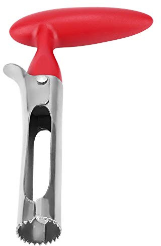 Corer, Corer Tool med Plasthandtag Rostfritt Stål Remover för äpplen, Päron och Annan Frukt